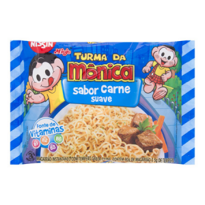 Macarrão Instantâneo Sabor Carne – Turma da Mônica Nissin 85G